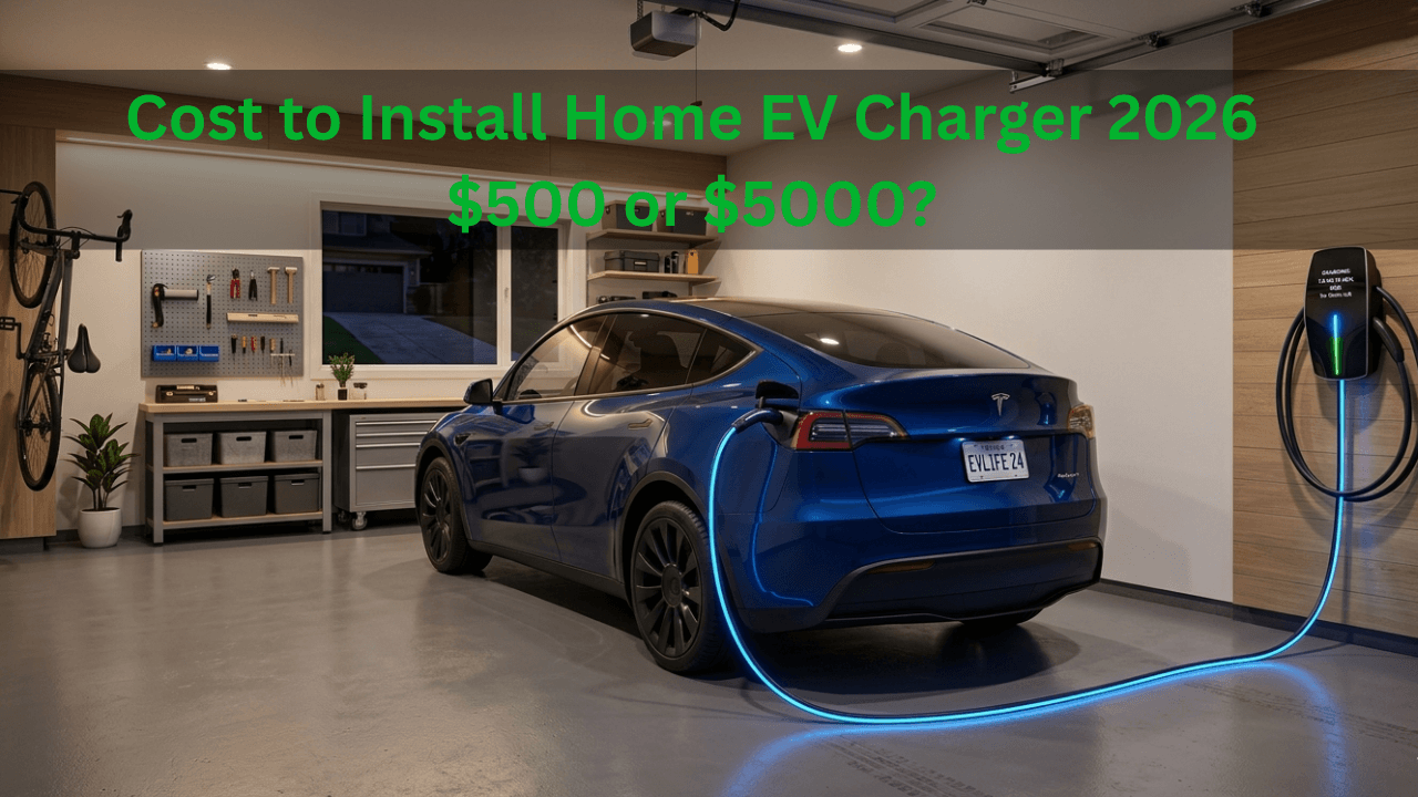 Read more about the article Cost to Install Home EV Charger 2026: $500 or $5,000? What You’ll Actually Pay